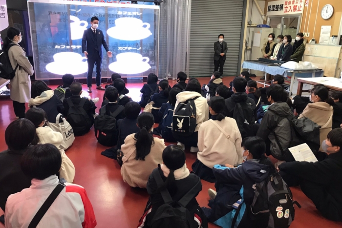 広島市立安佐中学校2年生が会社見学に来てくれました！